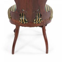 American Victorian Laminated Striped Side Chair - 4665863