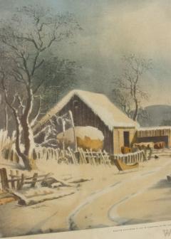 American Victorian Landscape of Winter Morning - 4516320