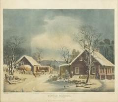 American Victorian Landscape of Winter Morning - 4539077