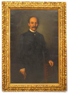 American Victorian Man in Black Suit Portrait - 4516767