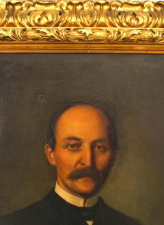 American Victorian Man in Black Suit Portrait - 4516768