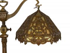 American Victorian Monumental Bronze Double Student Lamp - 4626061