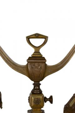 American Victorian Monumental Bronze Double Student Lamp - 4626062