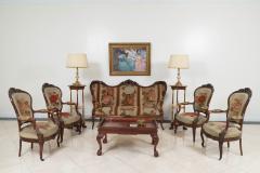 American Victorian Needlepoint 11 Piece Living Room Set - 4169775