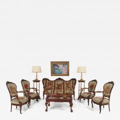 American Victorian Needlepoint 11 Piece Living Room Set - 4227198
