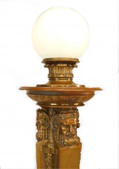 American Victorian Neo Classical Bronze Torchieres - 3172868