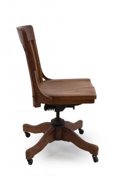 American Victorian Oak Swivel Chair - 1420866