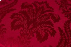 American Victorian Red Damask Upholstered Side Chairs - 4671325