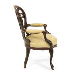 American Victorian Rosewood Open Back Armchair - 4661079
