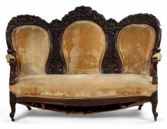 American Victorian Rosewood Settee - 1419382