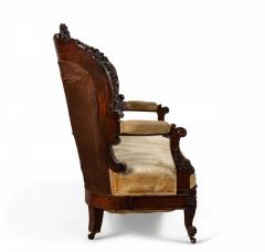 American Victorian Rosewood Settee - 1419384