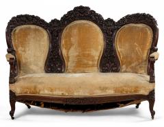 American Victorian Rosewood Settee - 4628988