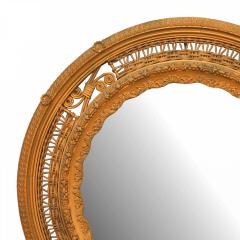 American Victorian Round Wicker Wall Mirror - 4661010