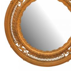 American Victorian Round Wicker Wall Mirror - 4661011