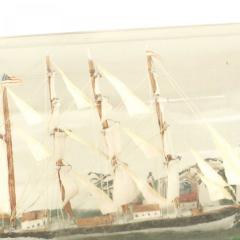 American Victorian Ship and Lighthouse in a Bottle - 4668435