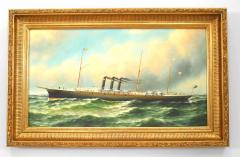 American Victorian Steamship Painting - 4517073