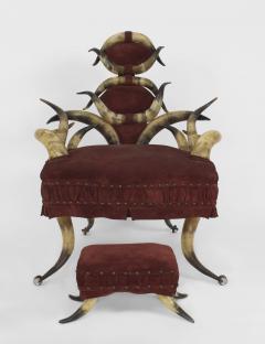 American Victorian Steer Horn Arm Chair - 558661
