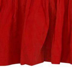 American Victorian Style Crimson Velvet Valance - 4670295