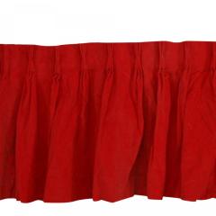 American Victorian Style Crimson Velvet Valance - 4670296
