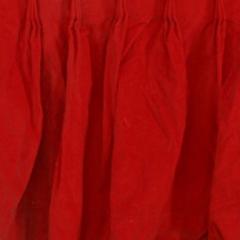 American Victorian Style Crimson Velvet Valance - 4670298