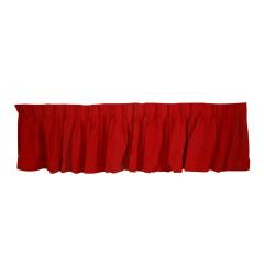 American Victorian Style Crimson Velvet Valance - 4709518