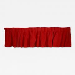 American Victorian Style Crimson Velvet Valance - 4709555