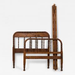 American Victorian Style Walnut Twin Bed - 4196122