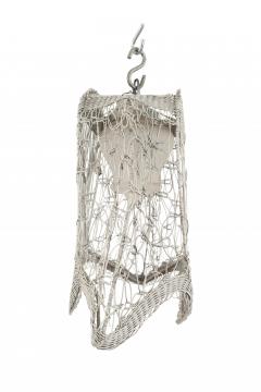 American Victorian White Wicker Chandelier - 4670411