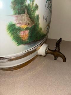 American Victorian porcelain barrel shaped jug dispenser PORT - 4666230