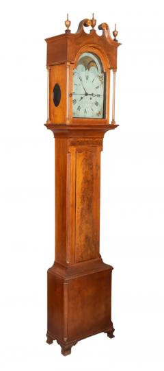American Walnut Tall Case Clock by Solomon Gorgas - 4137242
