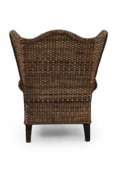 American Wicker Rattan Wing Chair - 4658727