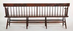 American Windsor Faux Bamboo Spindled 8 Leg Settee - 4581036