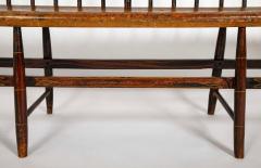 American Windsor Faux Bamboo Spindled 8 Leg Settee - 4581040