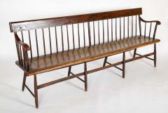 American Windsor Faux Bamboo Spindled 8 Leg Settee - 4583557