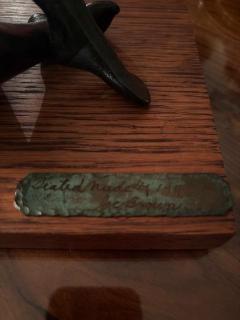 American bronze figure on wood base Seated Nude 4 by Joe Brown 1946 - 4660816