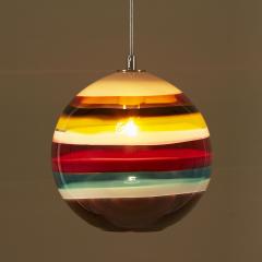 American handblown colourful glass pendant - 2709044