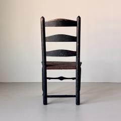 American ladder back side chair mid late 18th century - 4384991