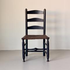 American ladder back side chair mid late 18th century - 4384993