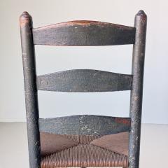 American ladder back side chair mid late 18th century - 4384994