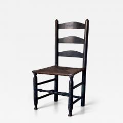 American ladder back side chair mid late 18th century - 4385213