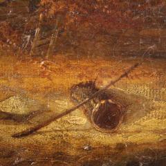 American painting countryside landscape signed and dated 1854 - 3921477