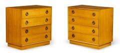 AmericanWalnut and Brass Ring 4 Drawer Chest - 2791736