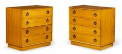 AmericanWalnut and Brass Ring 4 Drawer Chest - 2791736