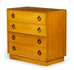 AmericanWalnut and Brass Ring 4 Drawer Chest - 2791737