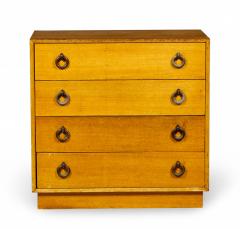 AmericanWalnut and Brass Ring 4 Drawer Chest - 2791738