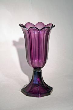 Amethyst Glass Tulip Vase - 3789842