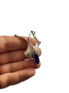 Amethyst and silver necklace - 4720944