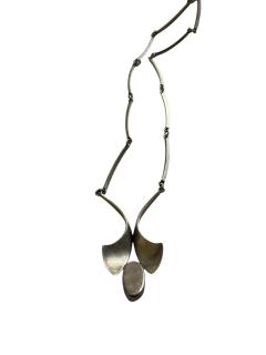 Amethyst and silver necklace - 4720947