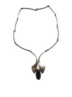 Amethyst and silver necklace - 4727818