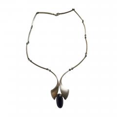 Amethyst and silver necklace - 4727829